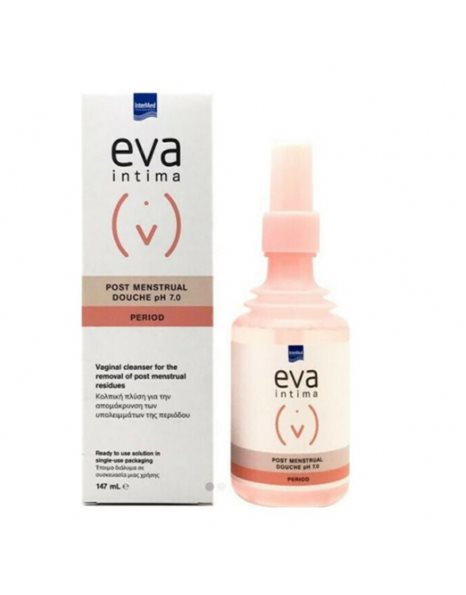 Intermed Eva Intinma Post Menstrual Douche (pH 7.0) - Κολπική Πλύση με Χλωριούχο Νάτριο (Μετά το Τέλος της Περιόδου, 147ml