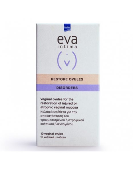 Eva Intima Restore Επούλωση Του Κολπικού Βλεννογόνου 10 Κολπικά Υπόθετα