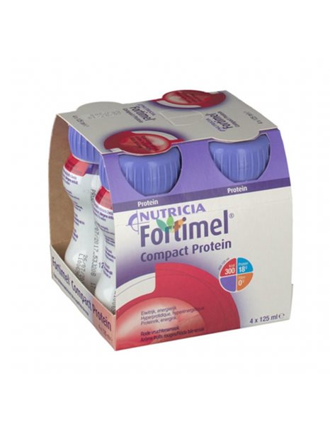 Nutricia FORTIMEL Compact Protein Δροσιστικά κόκκινα φρούτα 4X125ml