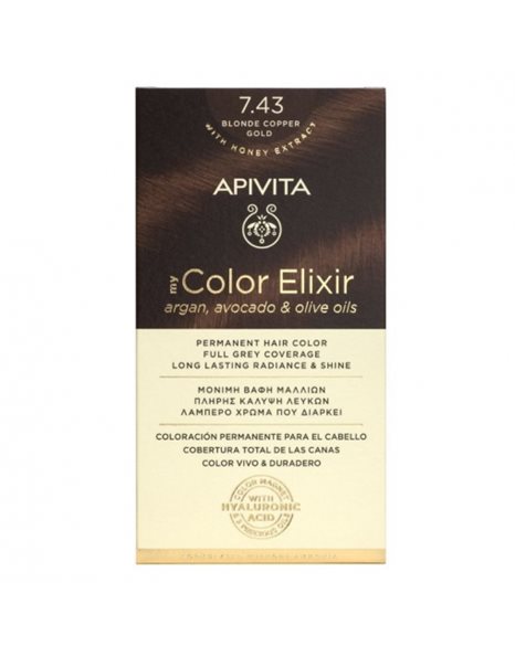 Apivita My Color Elixir 7.43 Ξανθό Χάλκινο Μελί 125ml