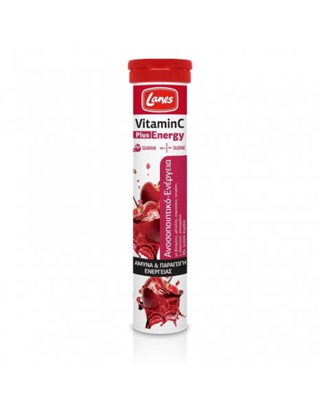 Lanes Vitamin C Plus Energy Ανοσοποιητικό & Ενέργεια 20 Αναβράζουσες Ταμπλέτες