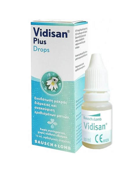 Bausch & Lomb Vidisan Plus Drops - Λιπαντικές Οφθαλμικές Σταγόνες,10ml