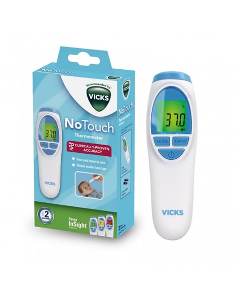 Vicks NoTouch VNT 200EU Ψηφιακό Θερμόμετρο Μετώπου με Υπέρυθρες Κατάλληλο για Μωρά