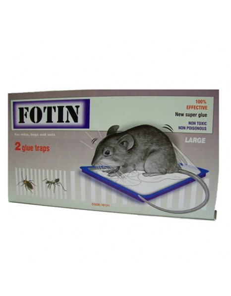 Fotin Κόλλα Για Ποντίκια και Τρωκτικά (Ποντικοπαγίδα ) Large 2τμχ