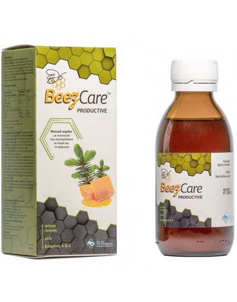 ILS Pharma Beezcare Productive Φυτικό Σιρόπι για Καταπράυνση Λαιμού & Φάρυγγα 140ml