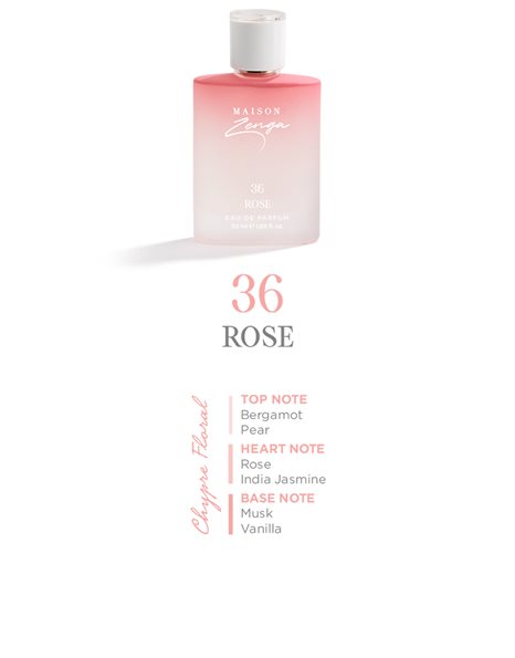 Isabelle Dupont MAISON ZENGA Eau De Perfume for Women-ROSE-No36 50ml