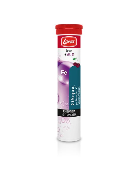 LANES IRON & VITΑΜΙΝ C CHERRY EFF.20TABS