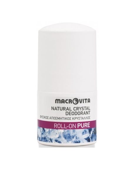 Macrovita Pure Φυσικός Αποσμητικός Κρύσταλλος Roll-On 50ml