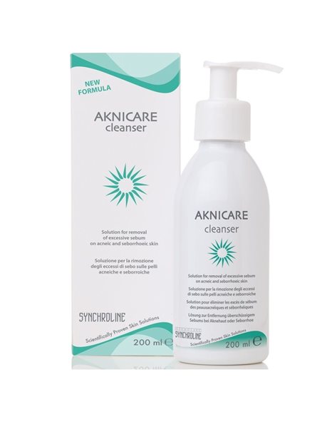 Synchroline Aknicare Cleanser - Καθαριστικό Προσώπου Για Ακνεϊκή & Σμηγματορροϊκή Επιδερμίδα,200ml 