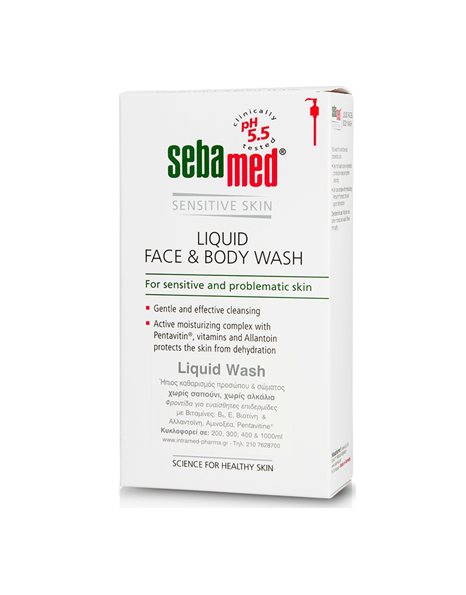 Sebamed Liquid Face and Body Wash Υγρός Καθαρισμός Προσώπου & Σώματος 300ml.