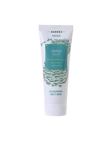 Korres Green Clay Μάσκα Καθαρισμού Λιπαρές Επιδερμίδες 18ml