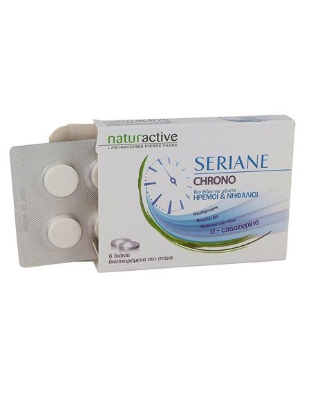 Naturactive Seriane Chrono 6 Δισκία - Συμπλήρωμα Διατροφής Για Ηρεμία & Νηφαλιότητα