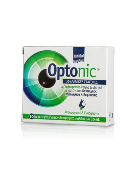 INTERMED Optonic Οφθαλμικές Σταγόνες με Υαλουρονικό Οξύ 10x0.5ml