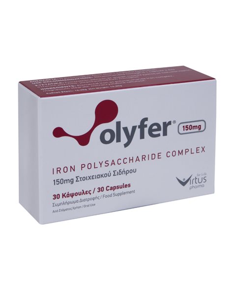 Virtus Pharma Olyfer Iron Polysaccharide Complex 150mg 30 κάψουλες