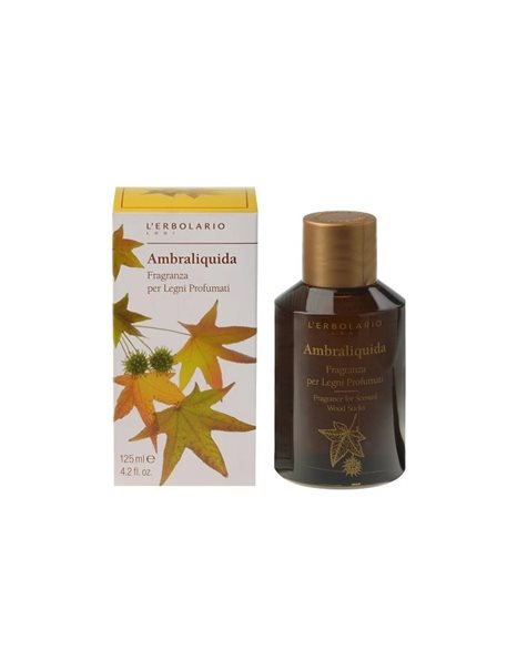 L'erbolario Ambraliquida Fragrance For Scented Wood Stics Αρωματικό Χώρου 125ml