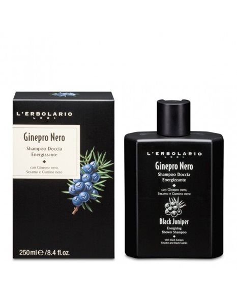 L'Erbolario Black Juniper Energising Shower Shampoo Σαμπουάν Αφρόλουτρο 250ml