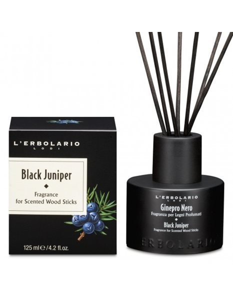 L' Erbolario Black Juniper Fragrance Αρωματικό Χώρου Με Ξύλινα Sticks 125ml
