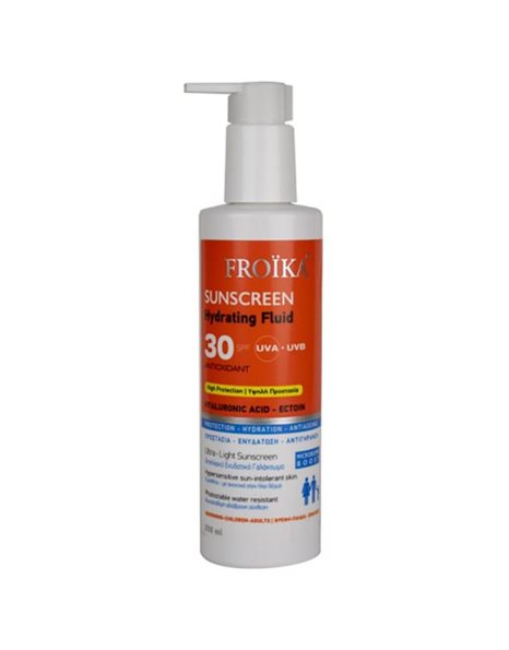 Froika Sunscreen Hydrating Fluid Αντηλιακό Γαλάκτωμα με Υαλουρονικό Οξύ SPF30 250 ml