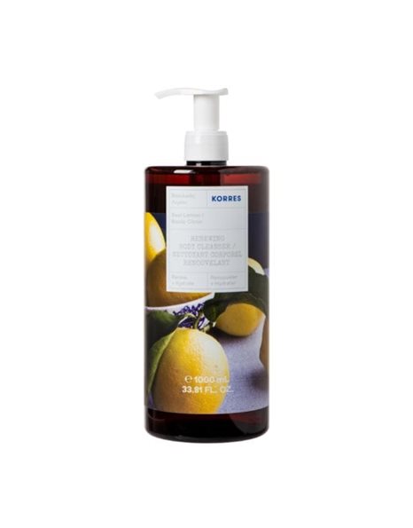 Korres Basil & Lemon Body Cleanser, Αφρόλουτρο Με Βασιλικό & Λεμόνι 1lt.