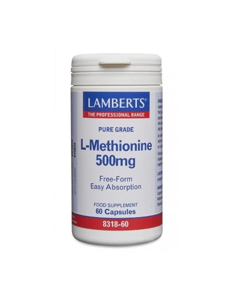 Lamberts L-Methionine Ελεύθερης Μορφής 500 mg, 60 κάψουλες