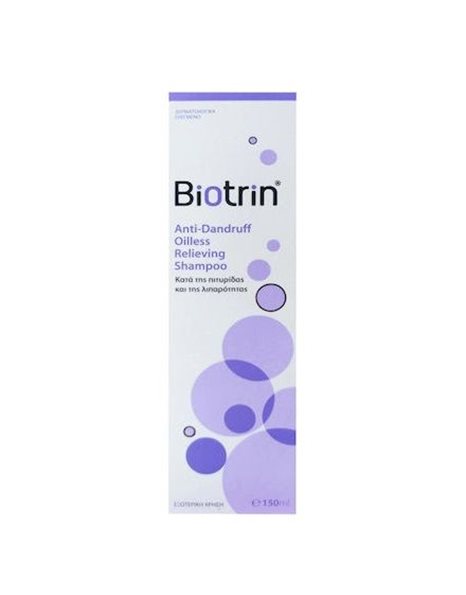 Biotrin Anti-Dandruff Oilless Relieving Shampoo, Σαμπουάν Κατά Της Πιτυρίδας & Της Λιπαρότητας 150ml