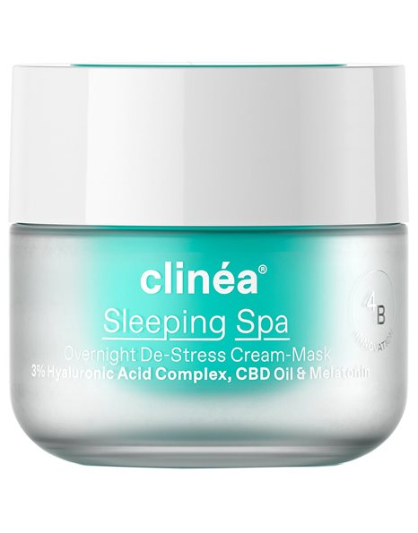 Clinea Night Cream Sleeping Spa Κρέμα-Μάσκα Προσώπου De-Stress Νυκτός 50ml