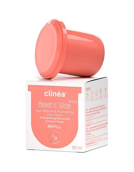 Clinéa Reset n' Glow SPF20 Refill - Κρέμα Ημέρας Αντιγήρανσης και Λάμψης - Ανταλλακτικό 50ml.