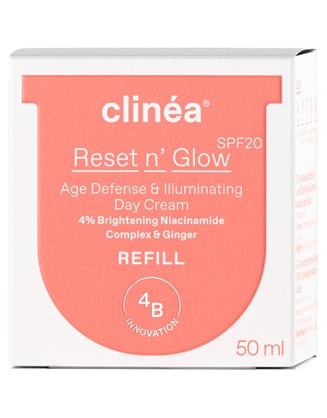 Clinéa Reset n' Glow SPF20 Refill - Κρέμα Ημέρας Αντιγήρανσης και Λάμψης - Ανταλλακτικό 50ml.