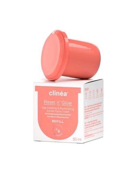 Clinéa Reset n' Glow - Sorbet Refill, Κρέμα Προσώπου Αντιγήρανσης και Λάμψης - Ανταλλακτικό 50ml.
