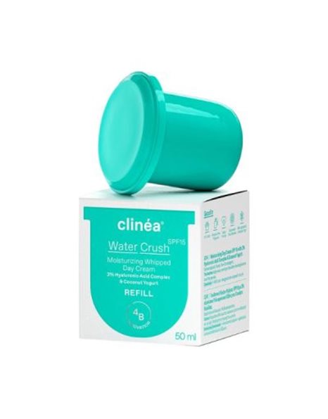 Clinéa Water Crush SPF15 Refill, Ενυδατική Κρέμα Ημέρας - Ανταλλακτικό 50ml.