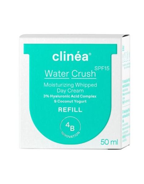 Clinéa Water Crush SPF15 Refill, Ενυδατική Κρέμα Ημέρας - Ανταλλακτικό 50ml.