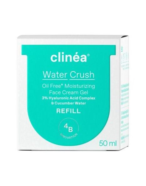 Clinéa Water Crush Refill Ενυδατική Κρέμα-Gel Προσώπου Ελαφριάς Υφής - Ανταλλακτικό 50ml.