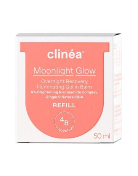 Clinéa Moonlight Glow Gel Refill, Κρέμα Νύχτας Λάμψης και Αναζωογόνησης - Ανταλλακτικό, 50ml.