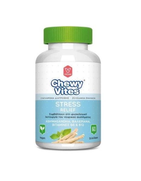 Vican Chewy Vites Stress Relief Ζελεδάκια Ενηλίκων 60 τμχ