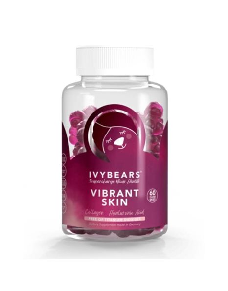IvyBears Vibrant Skin Συμπλήρωμα για Θρέψη & Ενυδάτωση της Επιδερμίδας, 60 Ζελεδάκια Αρκουδάκια