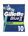 Gillette Blue II Plus Slalom Ξυραφάκια με 2 Λεπίδες & Ταινία Aloe 10 Τεμάχια