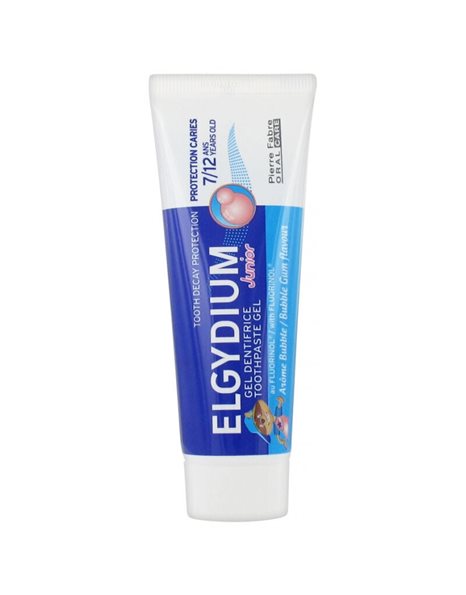 Elgydium Junior Τoothpaste Bubble Οδοντόκρεμα Για Παιδιά 7-12 χρονών Με Γεύση Τσιχλόφουσκας 50ml