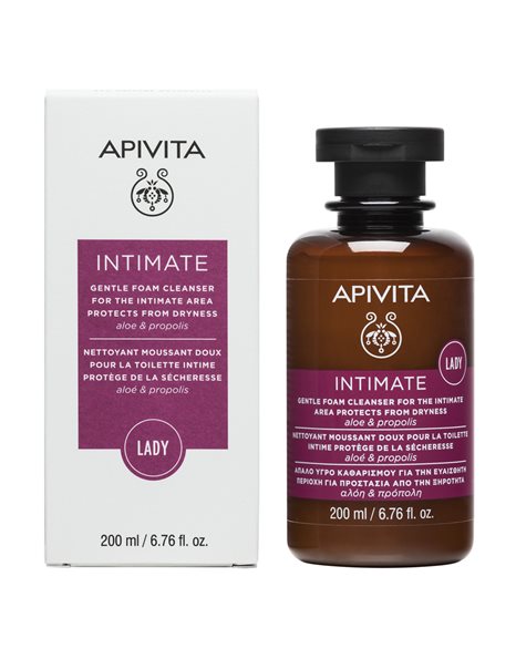 Apivita Intimate Lady Απαλό Υγρό Καθαρισμού για Την Ευαίσθητη Περιοχή με Αλόη & Πρόπολη 200ml