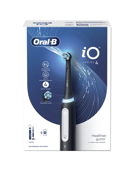 Oral-B iO Series 4 Magnetic Black - Ηλεκτρική Οδοντόβουρτσα 1τμχ