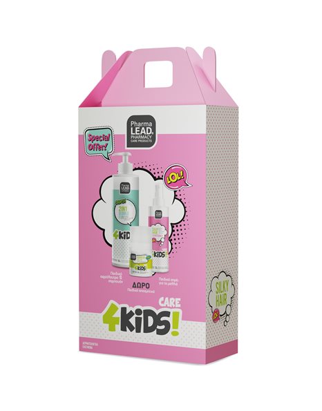 Pharmalead Girl Promo Box4Kids 2in1 Bubble Fun500ml + Silky Hair Conditioner150ml + Δώρο Roll on50ml