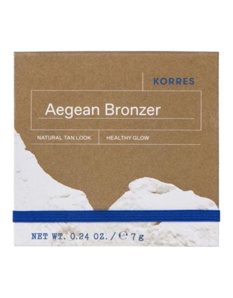 Korres Aegean Bronzer Natural Tan Look Πούδρα Warm Shade 7g