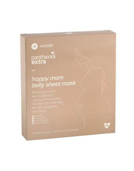 MRedisei Panthenol Extra Happy Mom Belly Sheet Mask Μάσκα Κοιλιάς για Έγκυους 4τμχ