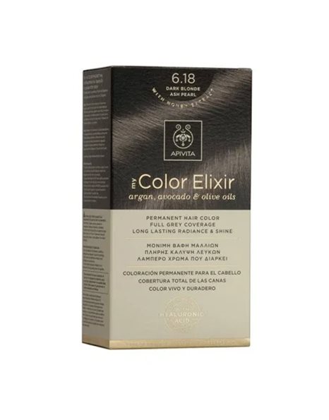 APIVITA My Color Elixir 6.18 Ξανθό Σκούρο Σαντρέ Περλέ