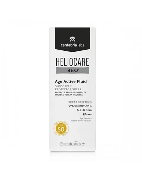 Heliocare 360 Age Active Fluid Αντηλιακή Κρέμα Προσώπου SPF50 50ml