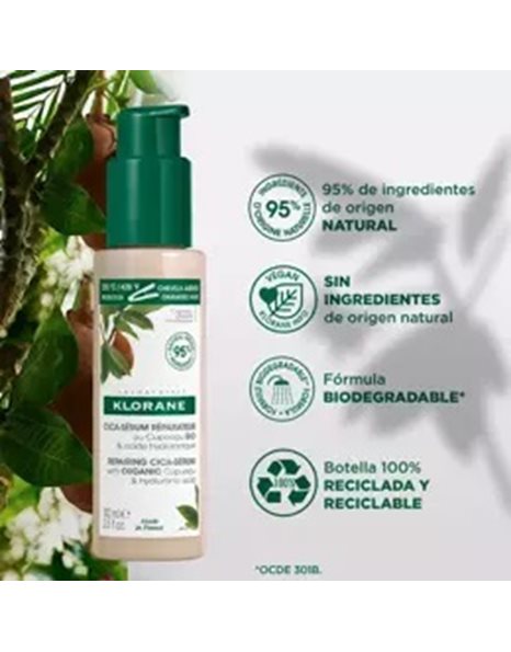 Klorane Cica-Serum Ορός Προστασίας & Επανόρθωσης για Ξηρά-Κατεστραμμένα Μαλλιά 100 ml