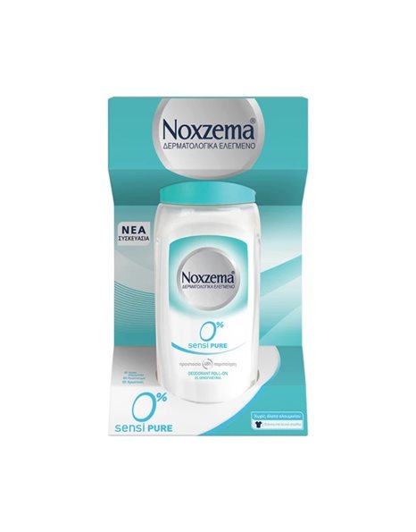 Noxzema Deo Roll On 48h Sensi Pure 0% Γυναικείο Αποσμητικό Για Ευαίσθητο Δέρμα 50 ml
