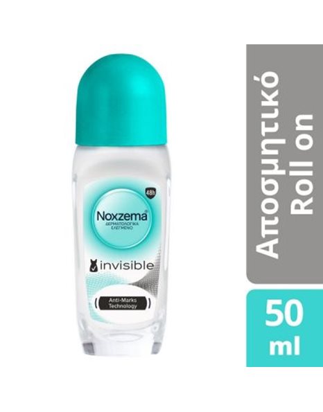 Noxzema Roll On Invisible Her Γυναικείο Αποσμητικό Χωρίς Οινόπνευμα Που Δεν Αφήνει Λεκέδες 50ml
