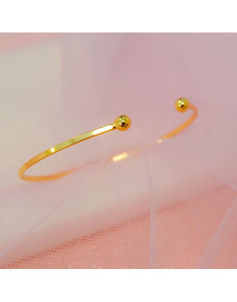 Farma Bijoux Υποαλλεργικό Βραχιόλι Χρυσό Με Άνοιγμα 60CM (BE2GLINE)