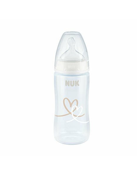 Nuk Πλαστικό Μπιμπερό 300ml First Choice με Θηλή Σιλικόνης & Ένδειξη Θερμοκρασίας 6-18m Γκρι Κοάλα