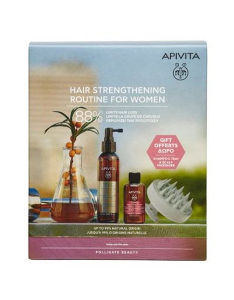 Apivita Hair Strengthening Routine for Women Tonic Hair Loss Lotion 150 ml + Δώρα